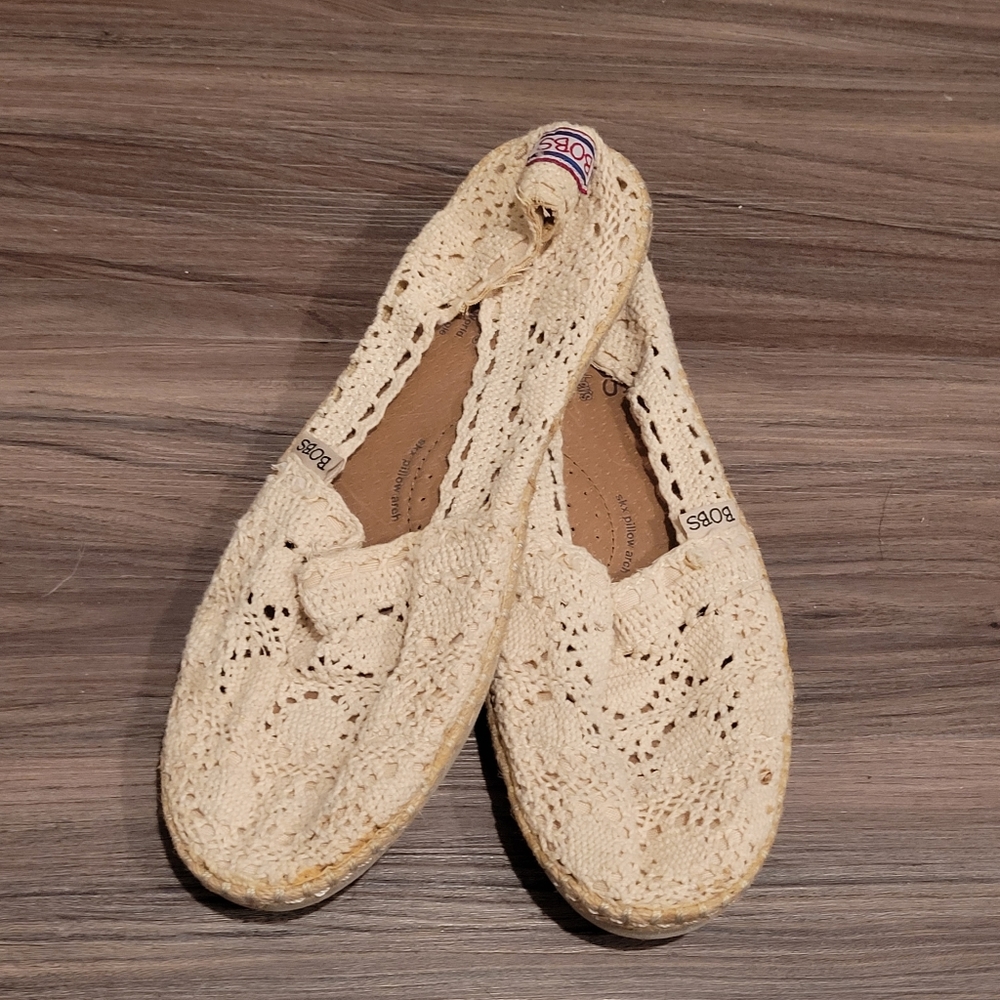 Bob slip on lace flats.
